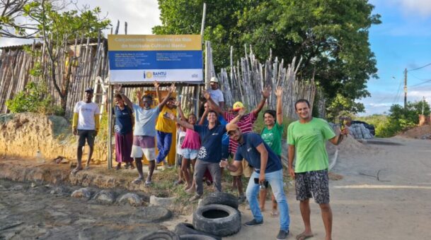 Instituto Cultural Bantu mobiliza mutirão para construir a primeira rua ecológica de Itaparica